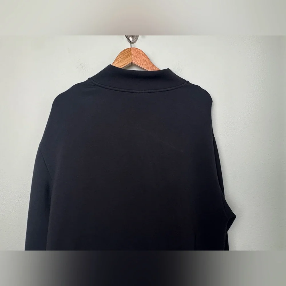 Varley Double Soft Betsy Sweat Mock Neck Pullover Black Size S Minimalist - Picture 11 of 16